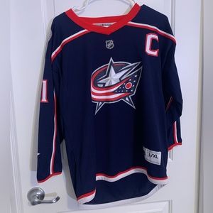 Youth L/XL Columbus Blue Jackets Jersey (Foligno)